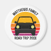Spring Break Road Trip Sunset Customized Magnet (Vorne)