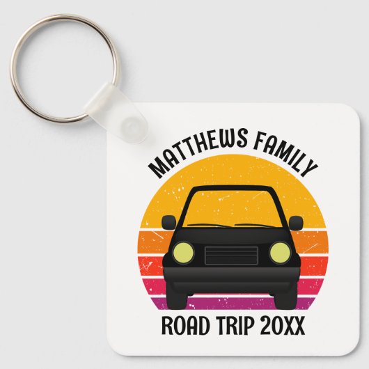 Spring Break Road Trip Sunset Customized Schlüsselanhänger (Vorderseite)