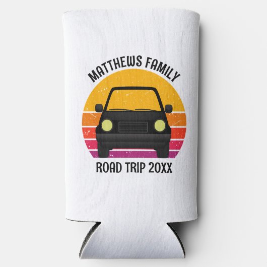 Spring Break Road Trip Sunset Customized Selters Dosenkühler (Vorderseite)