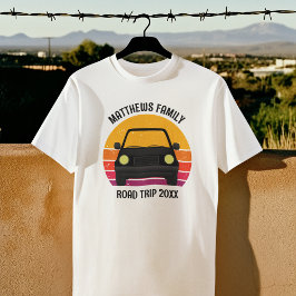 Spring Break Road Trip Sunset Customized T-Shirt