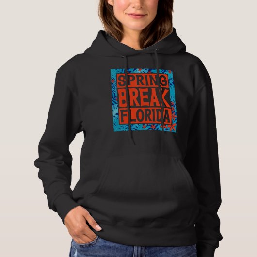 Spring Break Senior Class Student School Trip Flor Hoodie (Vorderseite)