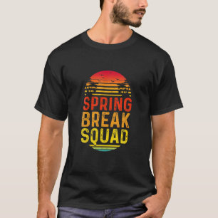 Spring Break Squad 2022 Retro Vintage Sonnenunterg T-Shirt