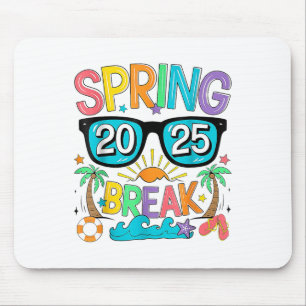 Spring Break Squad Crew Vintage 2025 Strand Palme Mousepad
