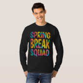 Spring Break Squad Gefärbte Krawatte Matching Vaca T-Shirt (Vorne ganz)