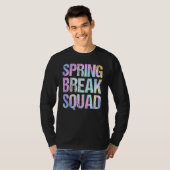 Spring Break Squad Matching Group Farbenfrohe Gefä T-Shirt (Vorne ganz)