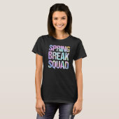 Spring Break Squad Matching Group Farbenfrohe Gefä T-Shirt (Vorne ganz)