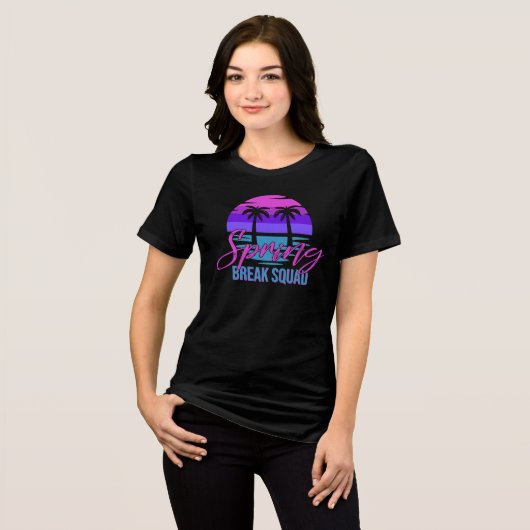 Spring Break Squad Tri-Blend Shirt (Vorderseite voll)