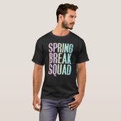 Spring Break Squad Vintager Frühlingsurlaub T-Shirt (Vorne ganz)