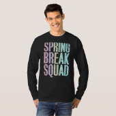 Spring Break Squad Vintager Frühlingsurlaub T-Shirt (Vorne ganz)