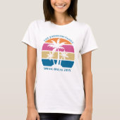 Spring Break Trip Beach Sunset Custom Family T-Shirt (Vorderseite)