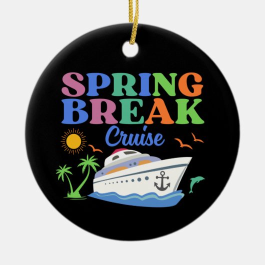 Spring Break Vacation Men's Basic T - Shirt Keramik Ornament (Vorne)