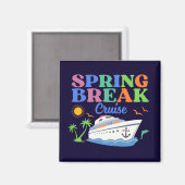 Spring Break Vacation Men's Basic T - Shirt Magnet (Vorderseite/Rückseite)