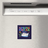 Spring Break Vacation Men's Basic T - Shirt Magnet (In Situ (Geschirrspüler))