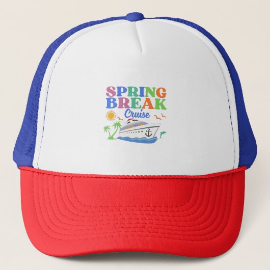 Spring Break Vacation Men's Basic T - Shirt Truckerkappe (Vorderseite)