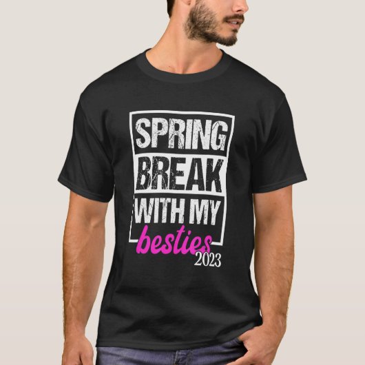 Spring Break With My Besties Beach Vacation Girls T-Shirt (Vorderseite)