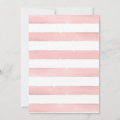 Spring Bridal Dusche Einladung, Aquarellfarben Blu Einladung (Rückseite)