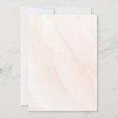 Spring Bridal Shower With Orange Flowers  Einladung (Rückseite)