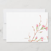 Spring Buds Wedding Request Card Einladung (Rückseite)