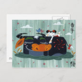 Spring Buffalo Postkarte (Vorne/Hinten)