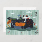 Spring Buffalo Postkarte (Vorne/Hinten)