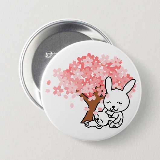 Spring Bunnies Button (Vorne & Hinten)