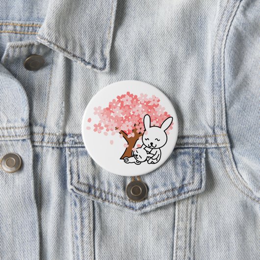 Spring Bunnies Button (Beispiel)