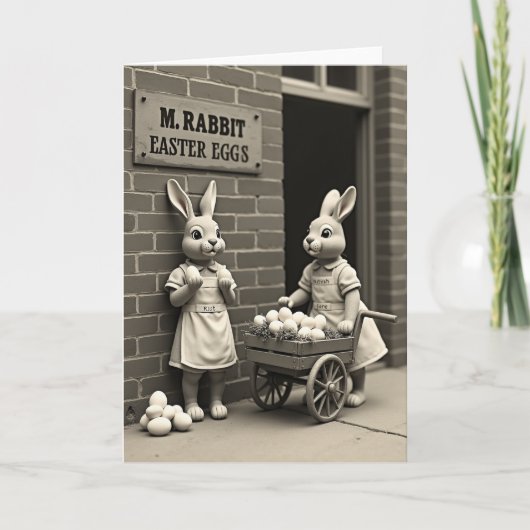 Spring Bunnies Delivery Card Karte (Vorderseite)