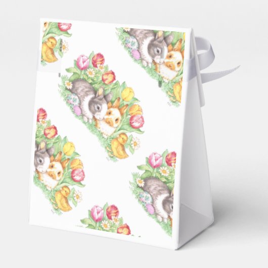 Spring Bunnies Oster Bunny Fevor Boxes Geschenkschachtel (Rückseite)