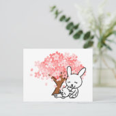 Spring Bunnies Postcard Postkarte (Stehend Vorderseite)