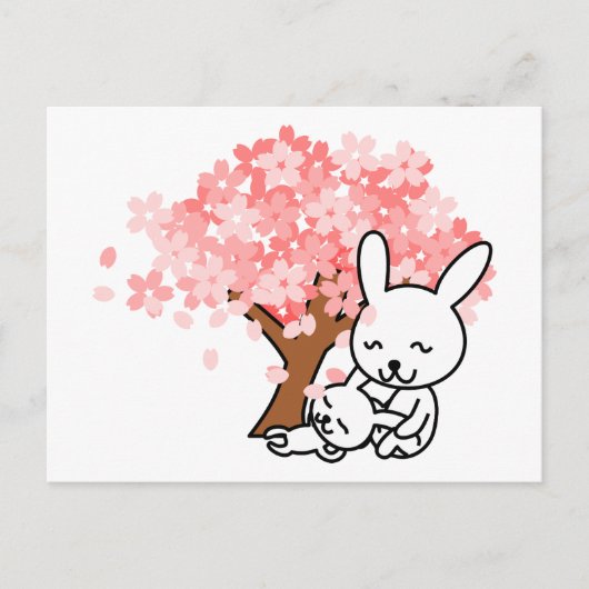 Spring Bunnies Postcard Postkarte (Vorderseite)