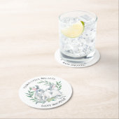 Spring Bunny Baby Dusche Keepake Runder Pappuntersetzer (Vor Ort)