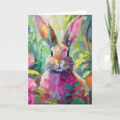 Spring Bunny Colorado Moderne Abstrakte Kunst Karte (Vorderseite)