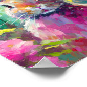 Spring Bunny Colorado Moderne Abstrakte Kunst Poster (Ecke)