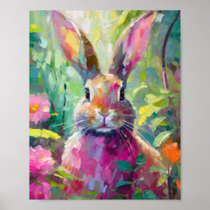 Spring Bunny Colorado Moderne Abstrakte Kunst Poster
