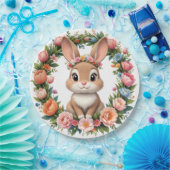 Spring Bunny Easter Paper Plate Pappteller (Party)