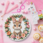 Spring Bunny Easter Paper Plate Pappteller (Party)