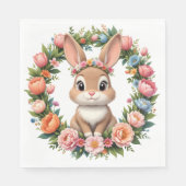 Spring Bunny Easter  Serviette (Vorderseite)