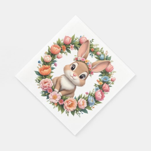 Spring Bunny Easter  Serviette (Ecke)