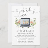 Spring Bunny | Einladung zu Virtual Baby Shower (Vorderseite)