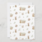 Spring Bunny | Einladung zu Virtual Baby Shower (Rückseite)