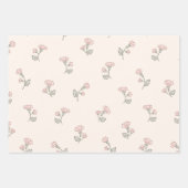 Spring Bunny Floral Osterthema Geschenkpapier Set (Vorderseite 2)