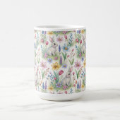 Spring Bunny Garden Pattern Kaffeetasse (Mittel)