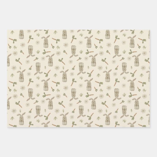 Spring Bunny Geschenkpapier Set (Vorderseite 3)