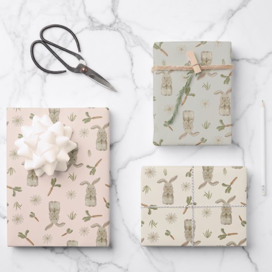 Spring Bunny  Geschenkpapier Set (Vorderseite)