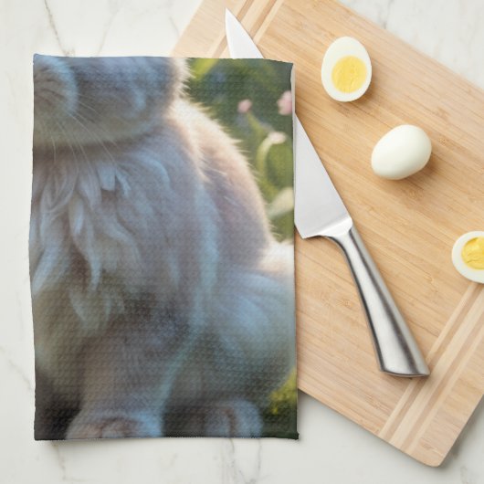 Spring Bunny Geschirrtuch (Viertel Falte)