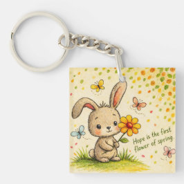 Spring Bunny Keychain Schlüsselanhänger