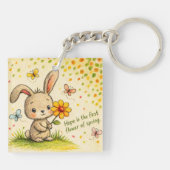 Spring Bunny Keychain Schlüsselanhänger (Rückseite)