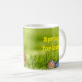 Spring Bunny Lovers Kaffeetasse (VorderseiteRechts)