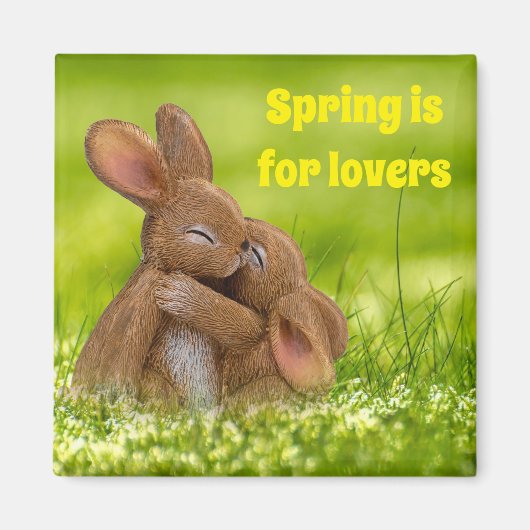 Spring Bunny Lovers Magnet (Vorne)