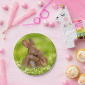 Spring Bunny Lovers Pappteller (Party)